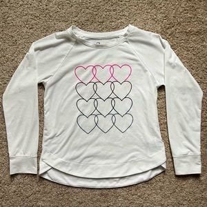 Gap heart shirt, long sleeve